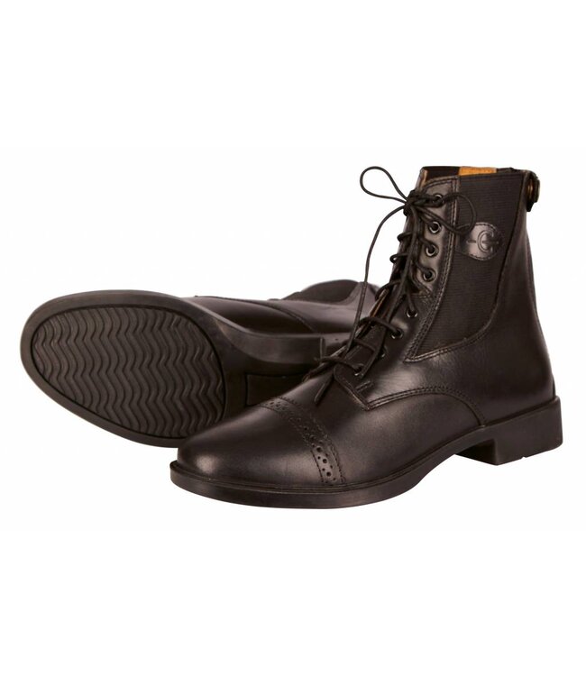 Schnürstiefelette Monaco Glattleder, schwarz Gr. 40