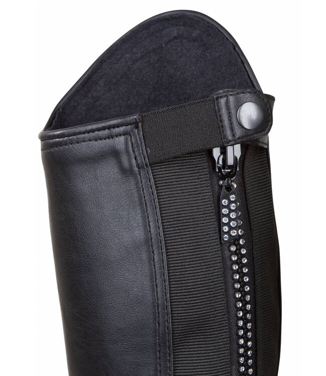 Stiefelschaft Eleganza II mit Strassapplikation, schwarz, M