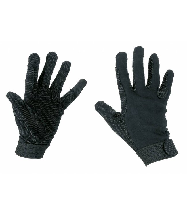Reithandschuhe Baumwolle Jersey Gr.L schwarz
