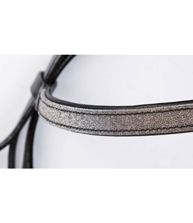 Trensenzaum Stardust schwarz, Warmblut