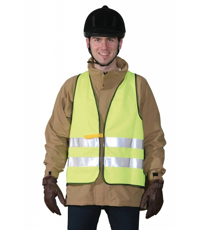 Reflex-Weste gelb gemäß EN471; verpackt im HB