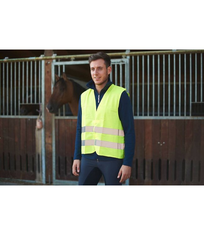 Reflex-Weste gelb gemäß EN471; verpackt im HB