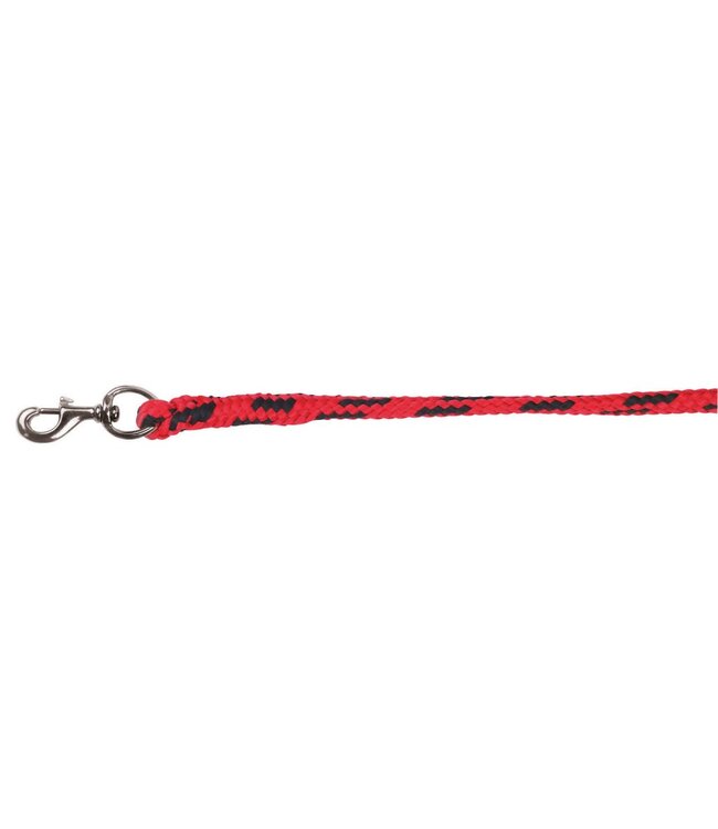 Führstrick Classic, rot mit Messingkarabiner