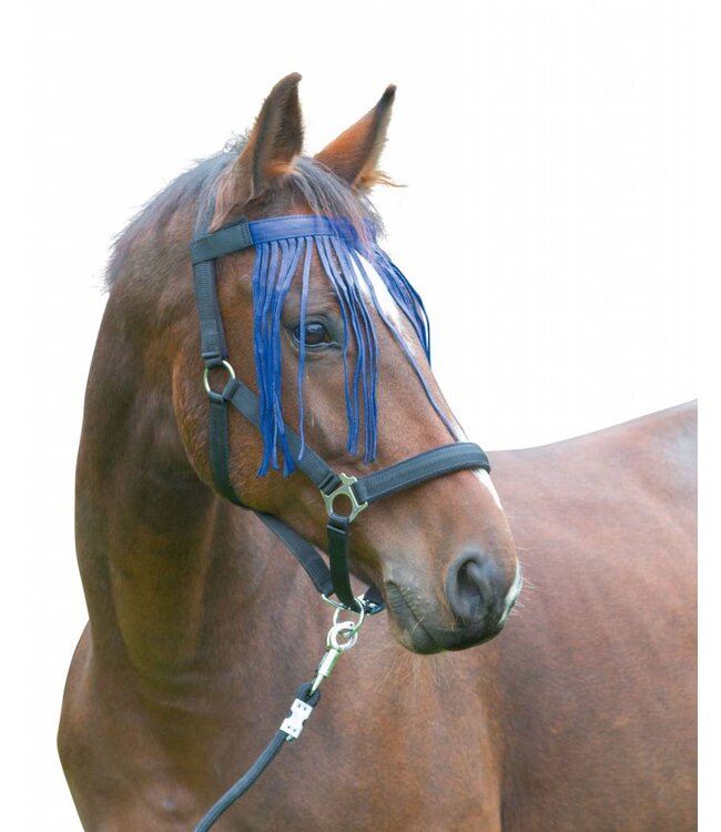 Fliegenfransenband mit Velcro- Verschluß, schwarz, VB