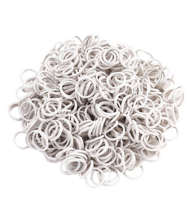 Mähnengummi, 500 St./Beutel weiß