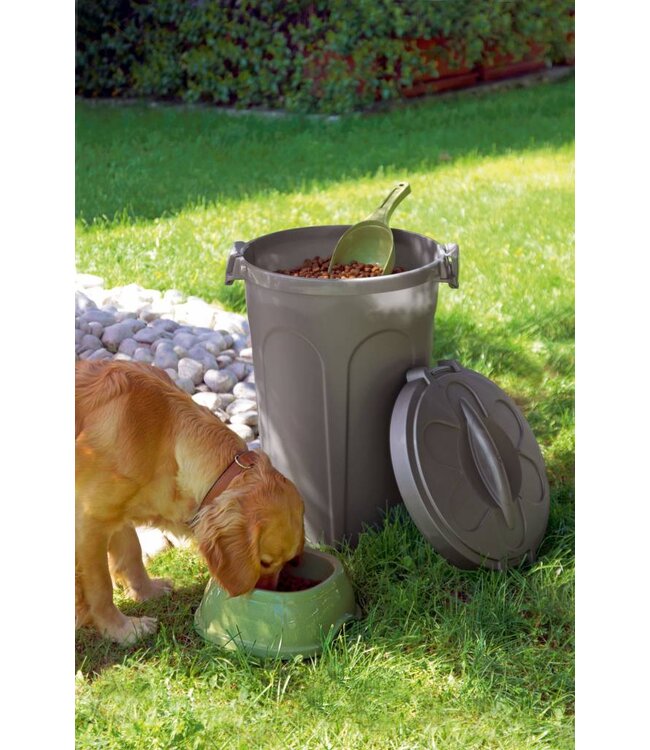 Futtertonne Tom, 16kg, 46 l, 44,5x40x61cm, grau