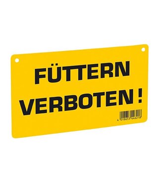 Euroguard Warnschild - Füttern verboten!