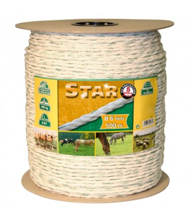 Euroguard Star Elektroseil 500m,6mm