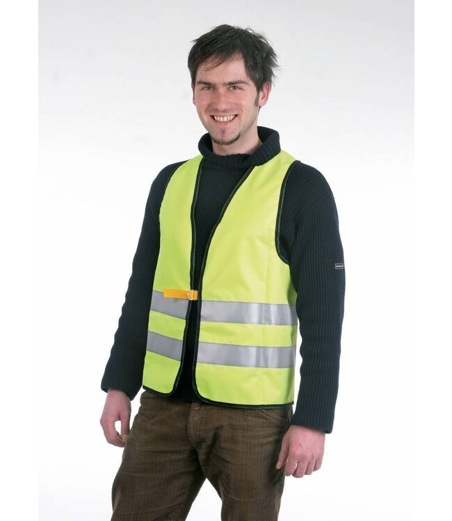 Reflex-Weste gelb gemäß EN471; verpackt im HB
