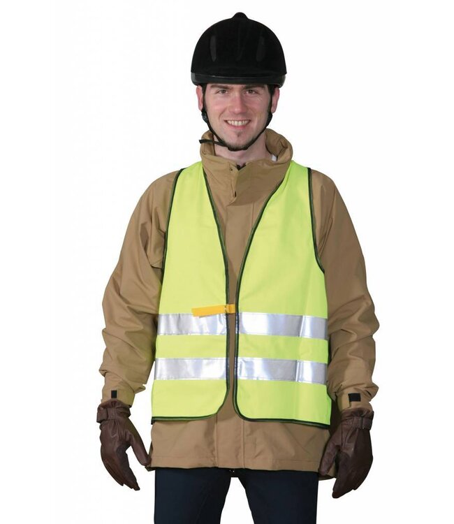 Reflex-Weste gelb gemäß EN471; verpackt im HB