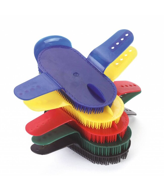 Kunststoffnadelstriegel rot