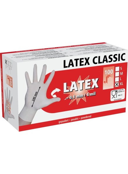Einmalhandschuhe Latex Classic S-XL