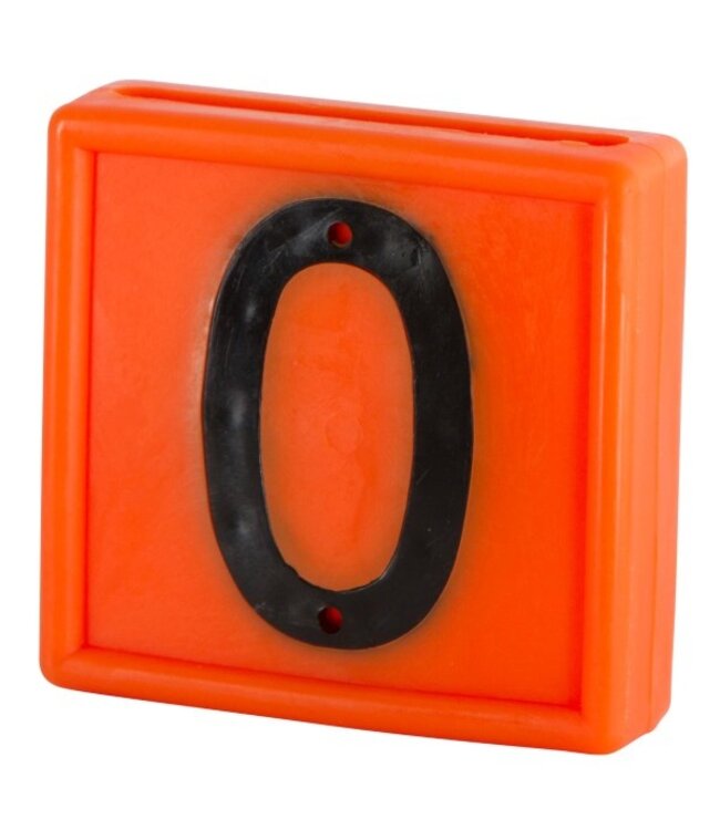 Nummernblock orange