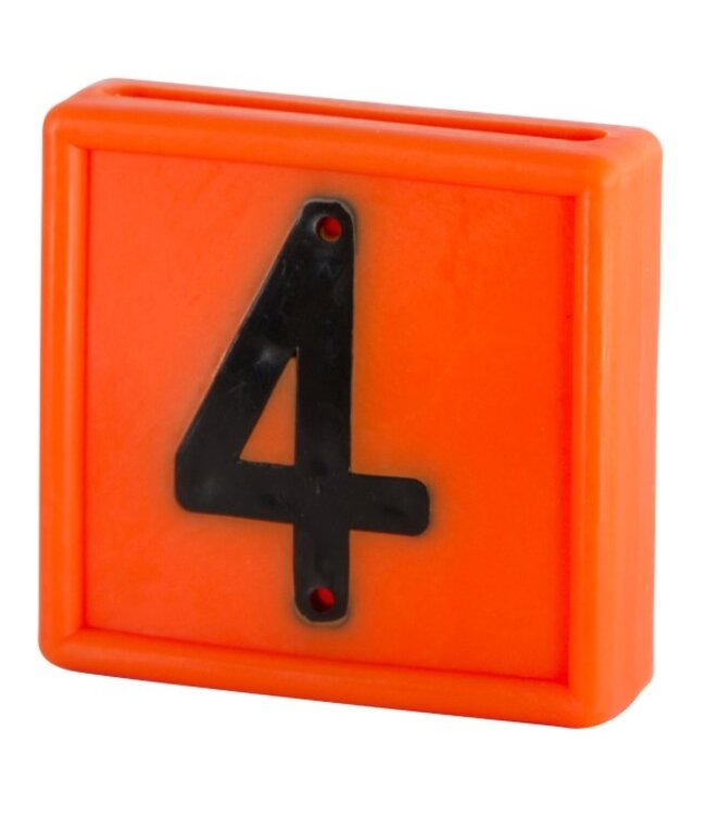 Nummernblock orange