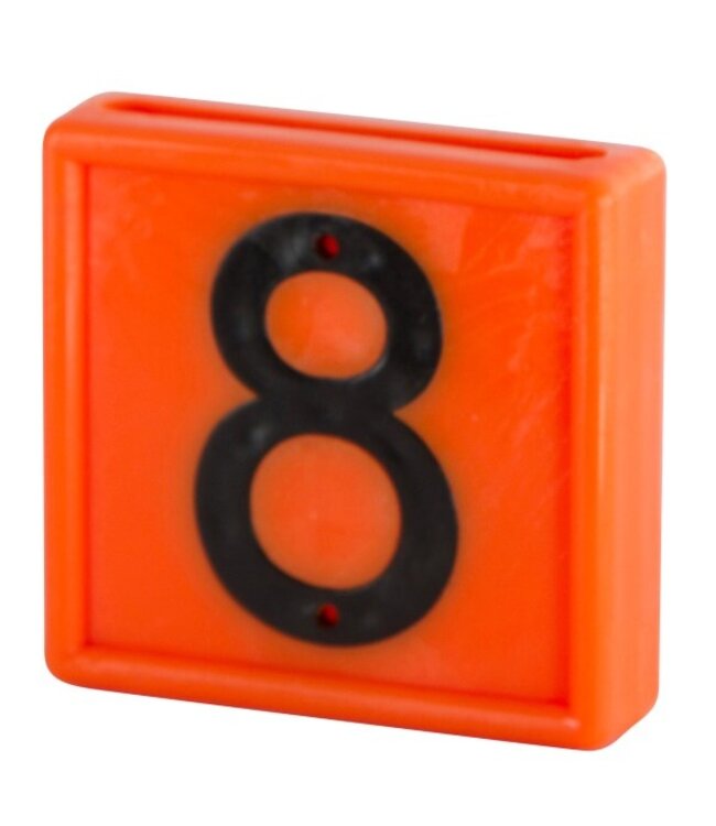 Nummernblock orange