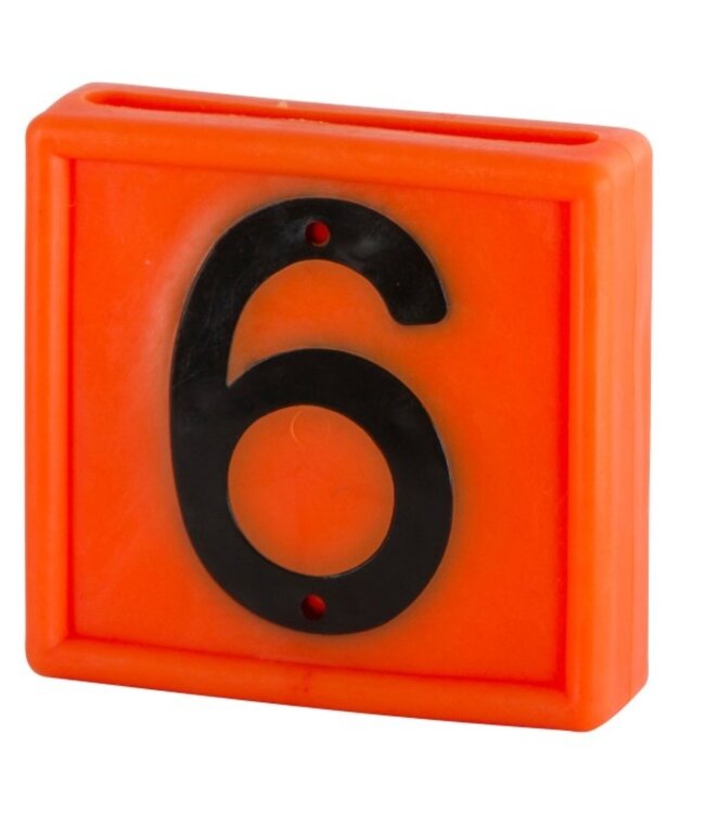 Nummernblock orange