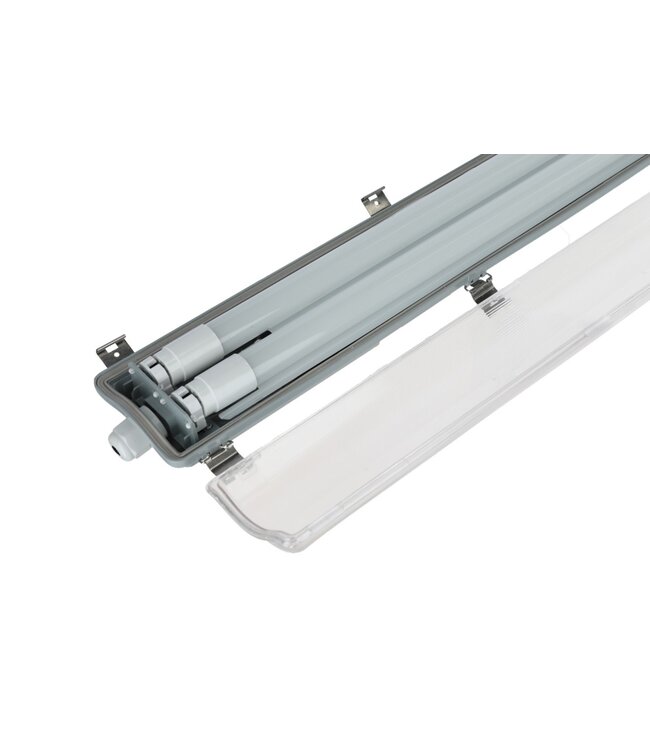 Feuchtraum-Wannenleuchte mit LED-Röhren