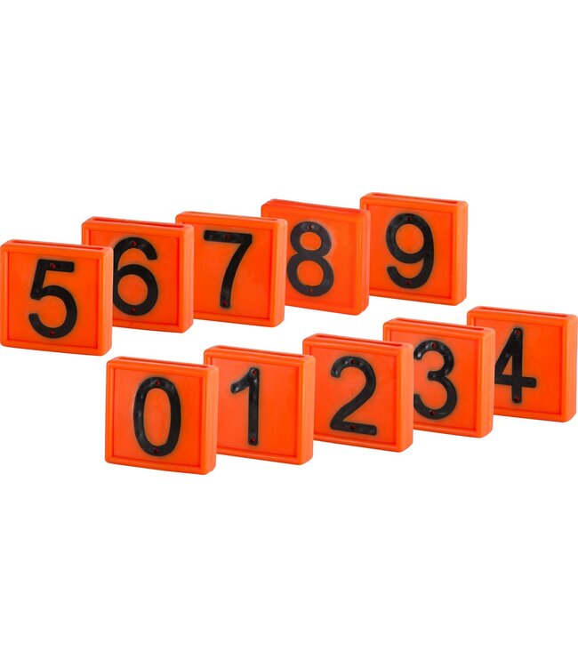 Nummernblock orange