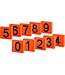 Nummernblock orange