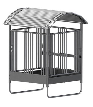 Viereckraufe mit Sicherheitsfressgitter Hobby