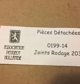 0199-14 Motor pakking set 203 Rodage cyl. kop