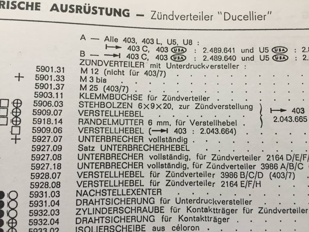 Ducellier 5927-09 Contact punten Ducellier