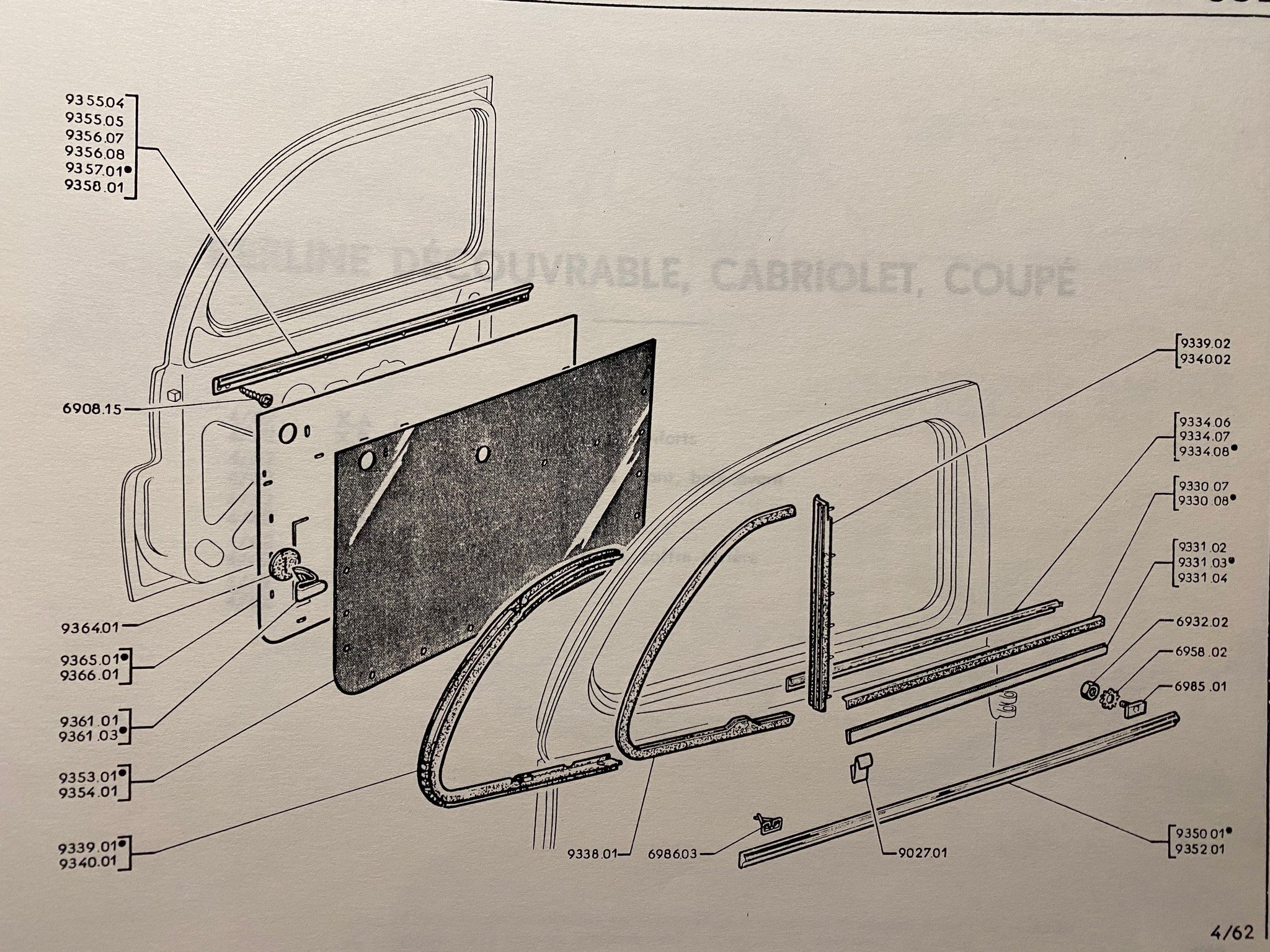 APH 9339-01A Tochtraamrubber set 203 L+R
