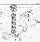 APH 5164-00 Achterveerrubber kit 2x 5164-02 1 x 5164-01