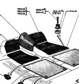 APH 7501-00 Set rubber matjes 203 voorzijde