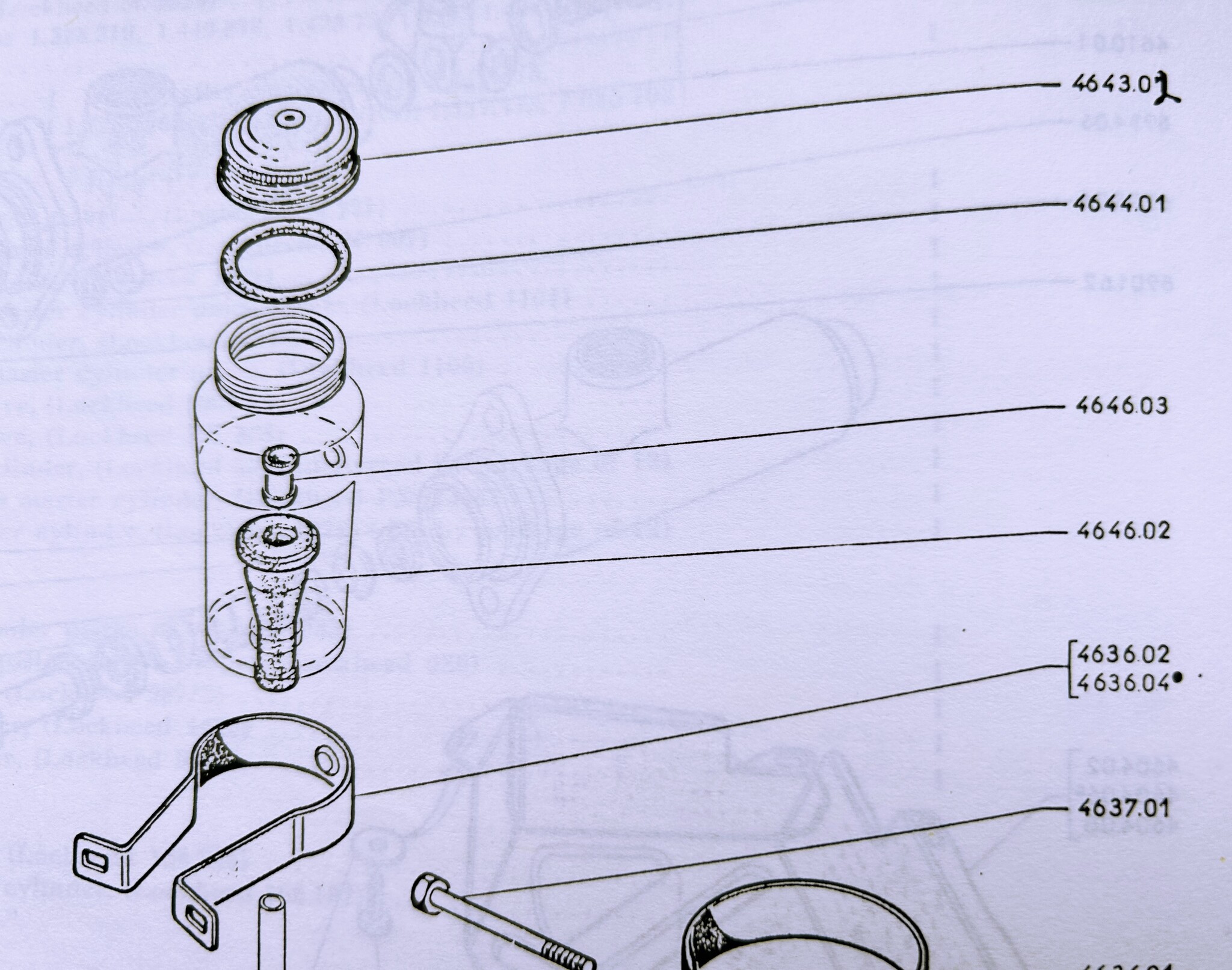 APH 4635-04a reparatie set voor rempotje