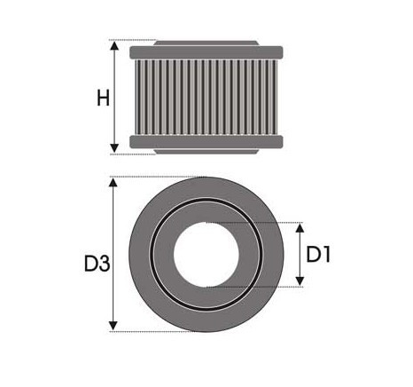 Green Filter 1445-03A uitwasbaar luchtfilter element 403