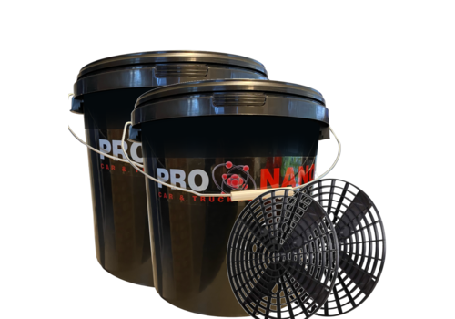 ProNano Detailing Wash Bucket with Grit (2x)