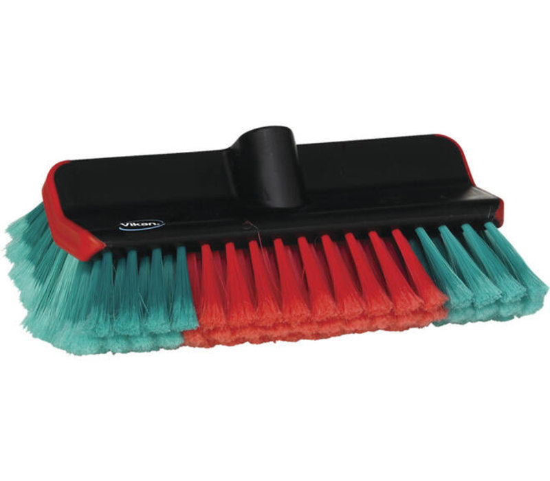 Vikan Transport brosse d'angle avec débit d'eau noir 280mm