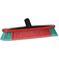 Vikan Transport washing brush with water flow rubber bumper oval black soft fibers 370mm