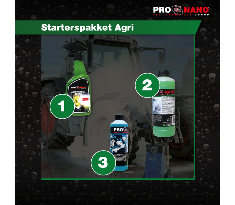Pack de démarrage ProNano Agri | Pack de base pour le nettoyage sans contact