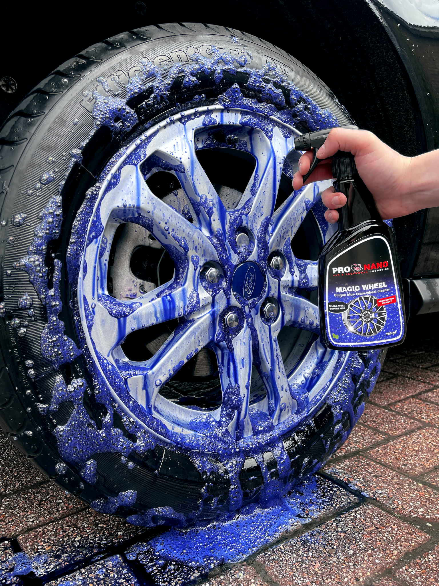 Cleaning rims, ProNano Magic Wheel Blue