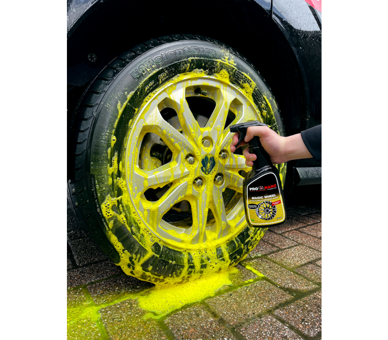 Roue Magique ProNano Jaune | Nettoyant pour jantes en mousse à neige