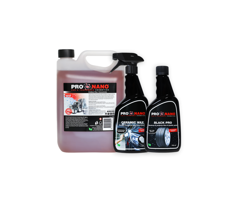 ProNano-Angebot: 5L Plus. 750 ml Keramikwachs + 750 ml Black Pro