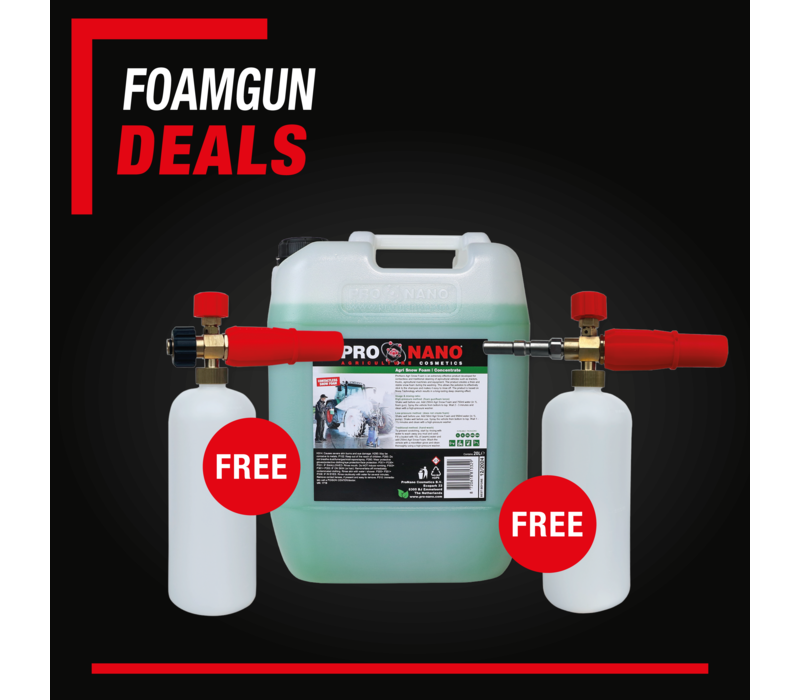 Offre sur la mousse ProNano | Mousse Agri Snow 20 L + pistolet à mousse GRATUIT