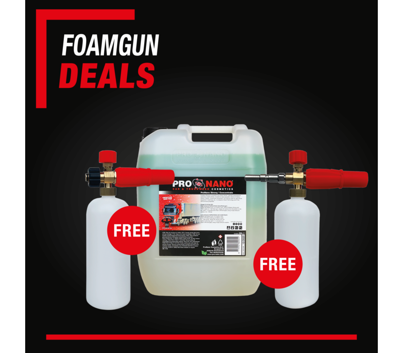 Offerta ProNano Foam | ProNano Strong da 20 litri + pistola per schiuma in OMAGGIO