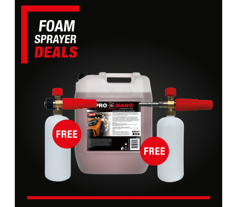 ProNano Foam Deal | 20L Ceramic SiO Foam + FREE Foam Gun