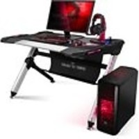 Gaming Desk 500 mit LED-Beleuchtung und USB-Hub