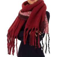 Damen Schal von Holala Gr. One Size - bordeaux