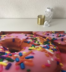 Bureau onderlegger sweet pink DONUT