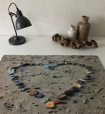 Bureau onderlegger HART van schelpen