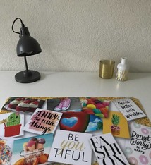 Bureau onderlegger BE YOU TIFUL gold