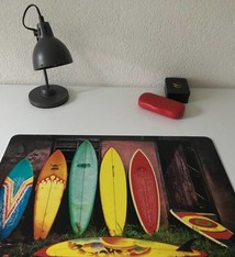 Bureau onderlegger Surfen in kleur