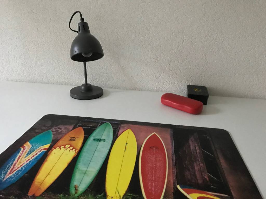 Bureau onderlegger Surfen in kleur