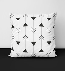 Kussen pijlen patroon