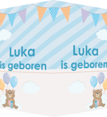 Geboorte raambord Luka